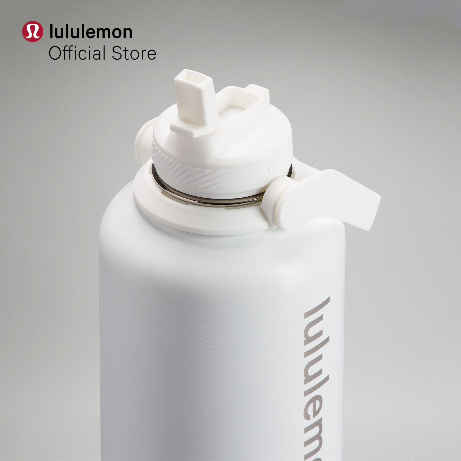Lululemon Back to Life Sport Bottle 18oz Straw Lid - White/Neutral