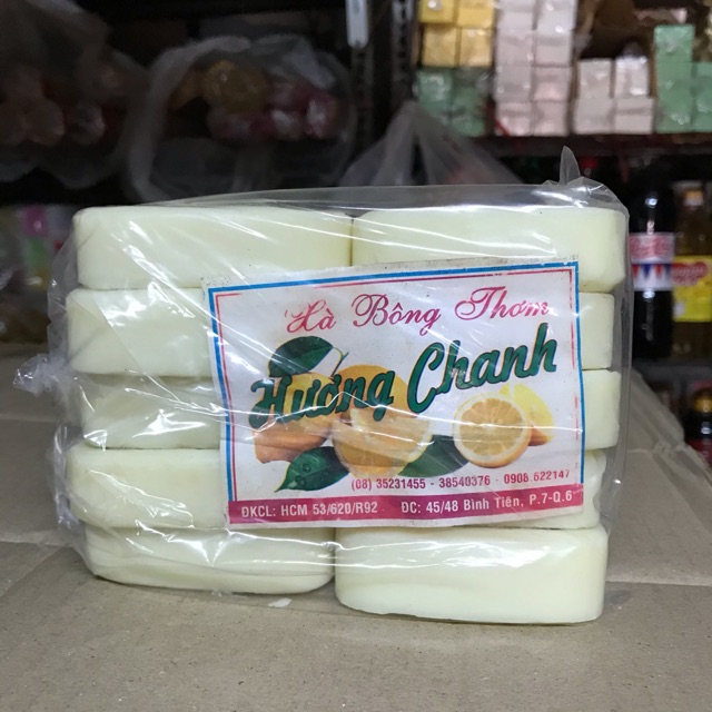 Xà bông chanh 1 bịt 10 cục