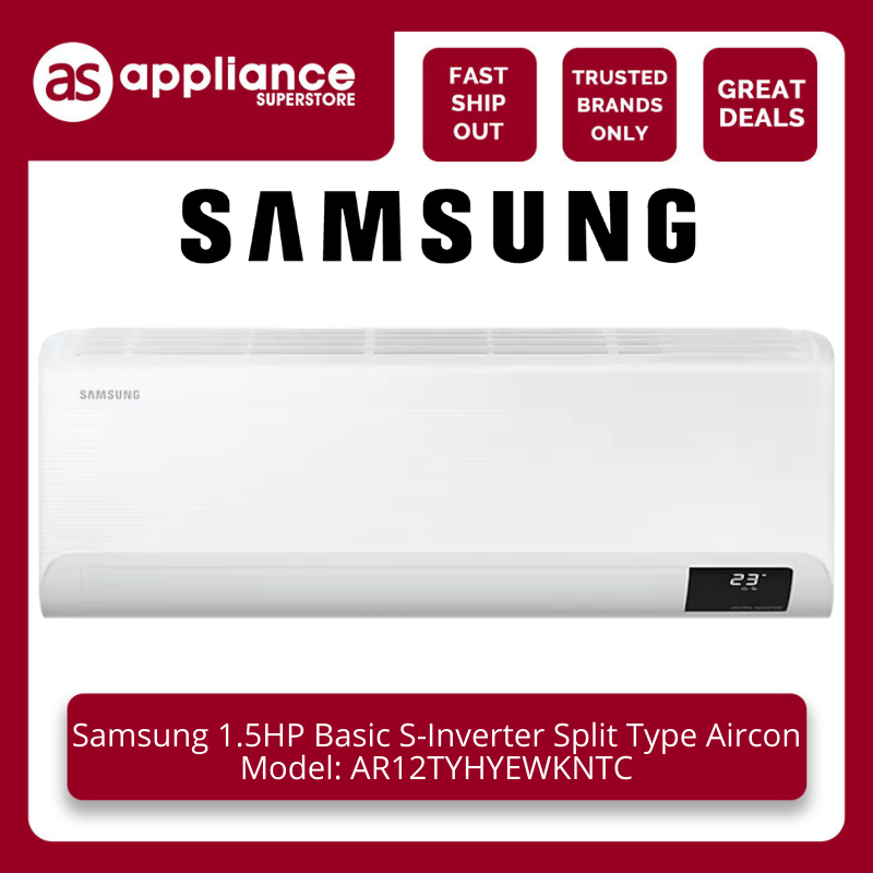 Samsung 1.5HP Basic SInverter Split Type Aircon AR12TYHYEWKNTC
