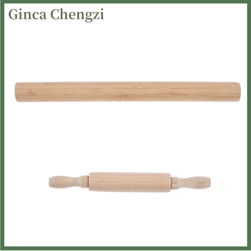 Ginca Rolling Pin Solid Wood Non stick Wooden Pressing Stick Baking Dough Kitchen Tool