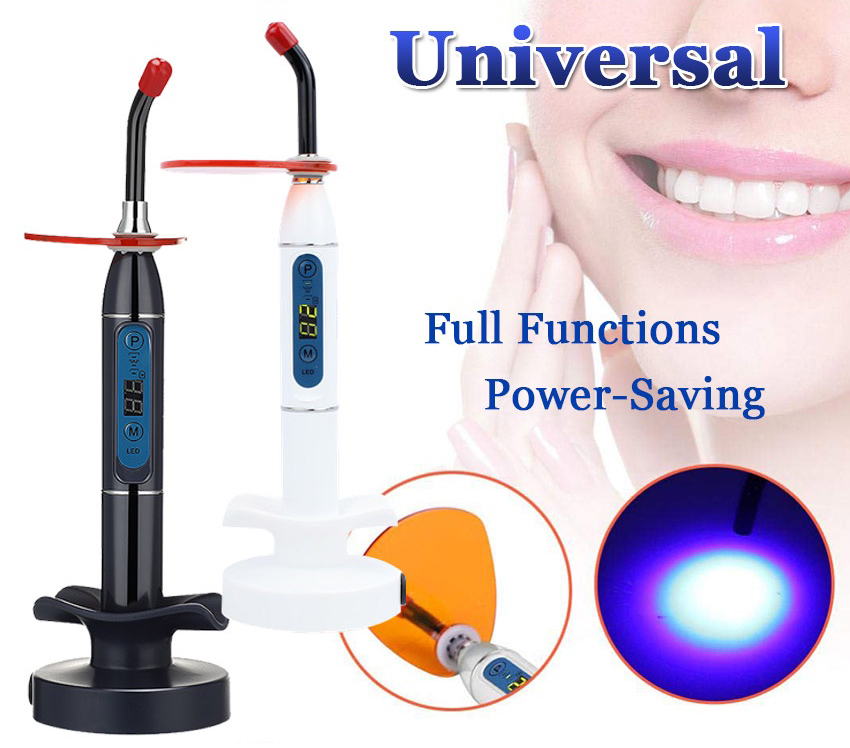 Agdoad Teeth Curing LIght Machine Wireless LED Blue Light Curing Lamp Adjustable Solidify Dental Tools