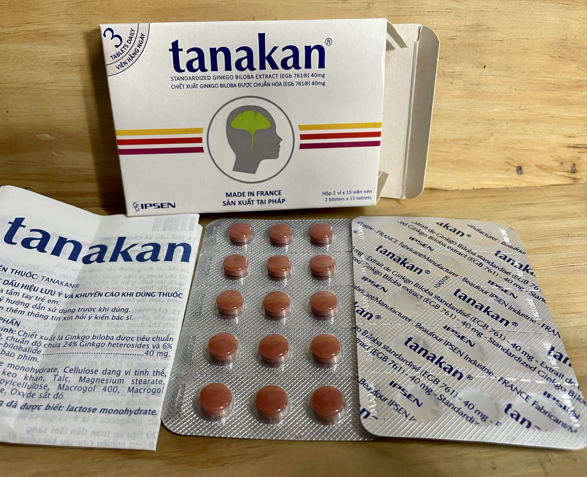 Tanakan - 2 vỉ x 15 viên/1 hộp