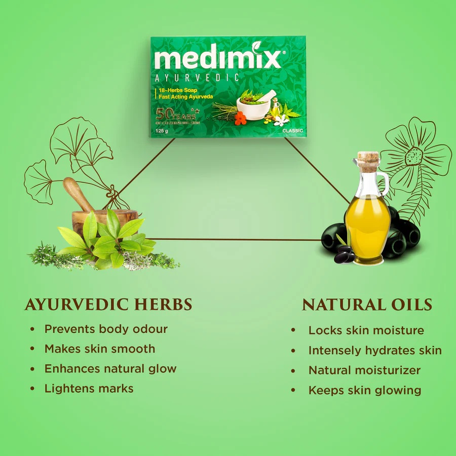 Xà bông 18 loại thảo dược Medimix - NB003