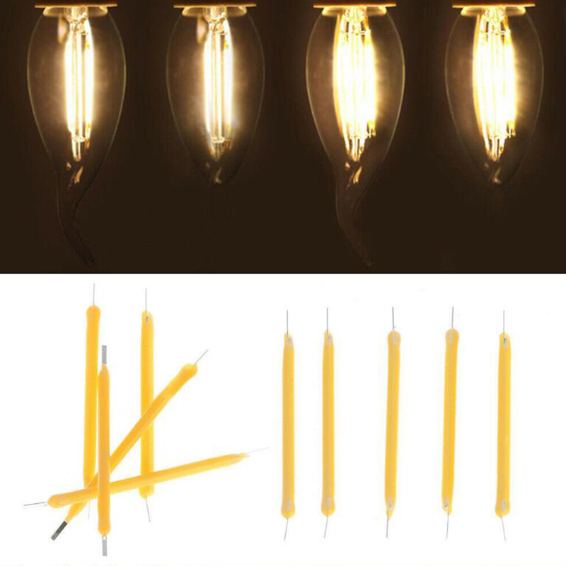 10Pcs LED COB Solar Power Filament Super Bright Bulb Light Source Lighting ToolMAILANG. 