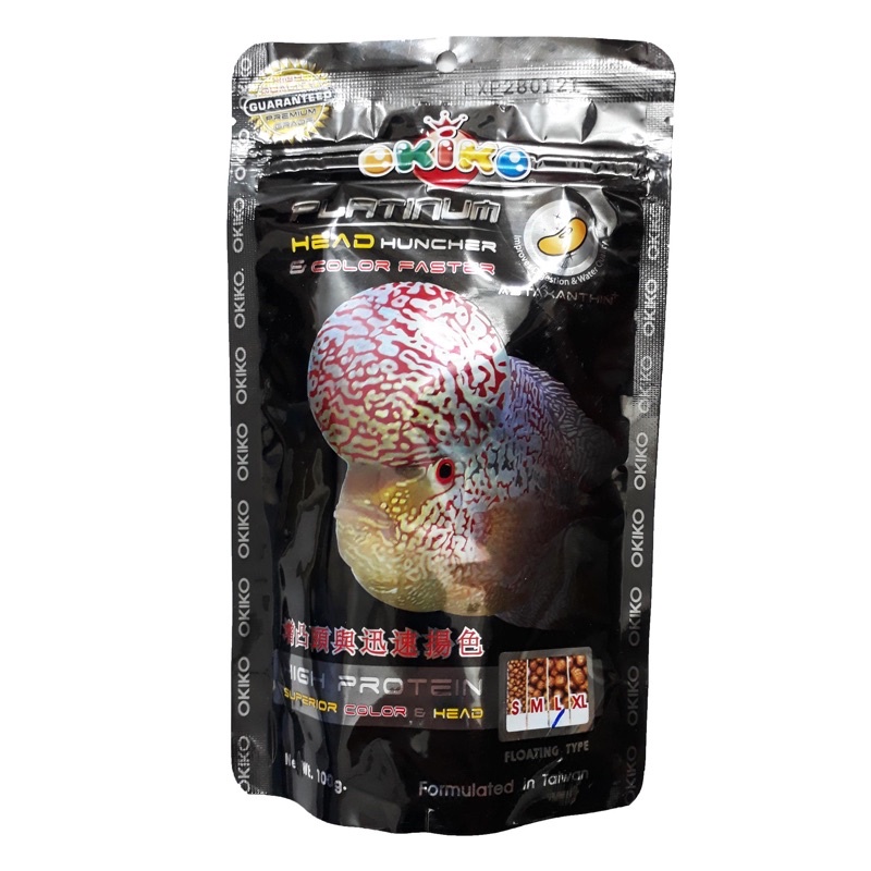 OKIKO - THỨC ĂN LÊN ĐẦU MÀU CHÂU CHO CÁ LA HÁN (100g)