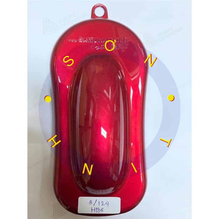 Samurai Paint Candy Red Spray Paint Honda H138, Bright Red