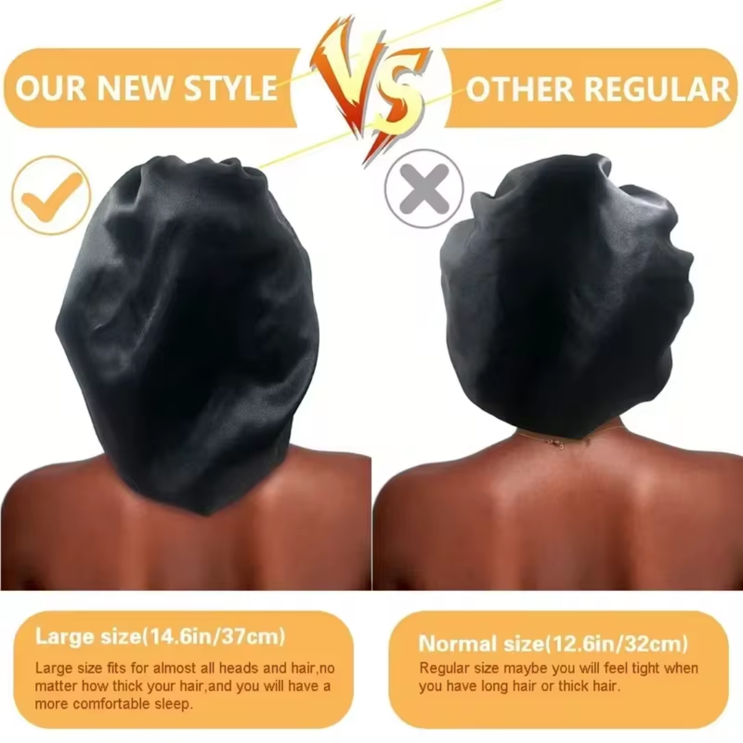 Solid color sleep cap,loose tight strap satin sleep cap,new satin solid ...