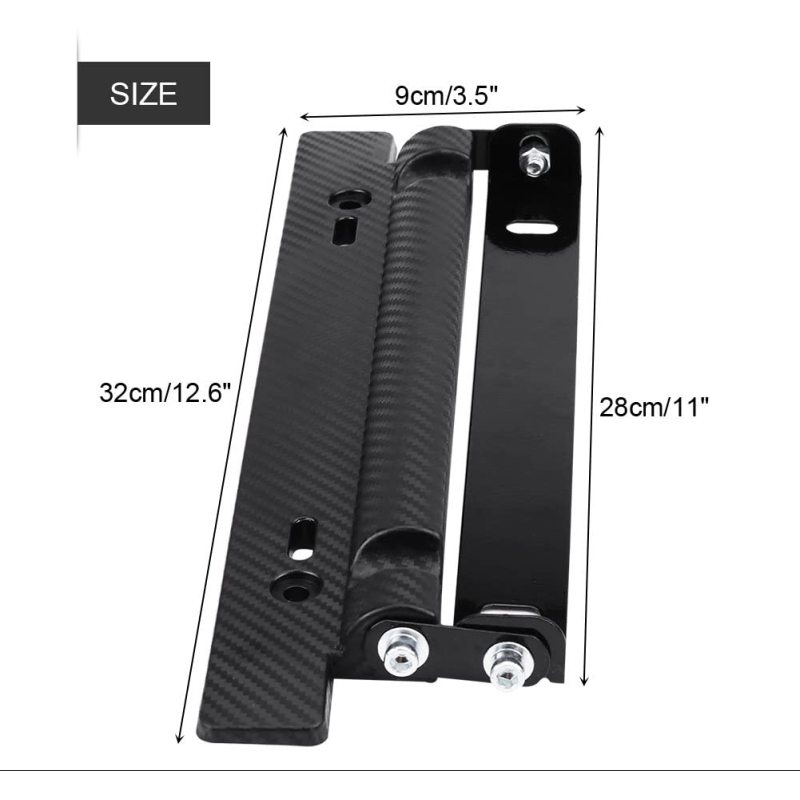 BFR1 License Plate Frames Universal Adjustable Tail Light Bracket Mount License Plate Holder