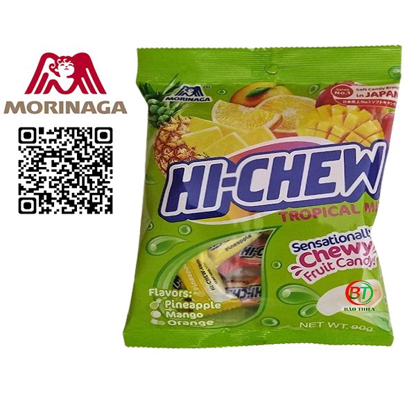 Kẹo mềm trái cây Morinaga (nhiều vị) Nhật Bản 90g