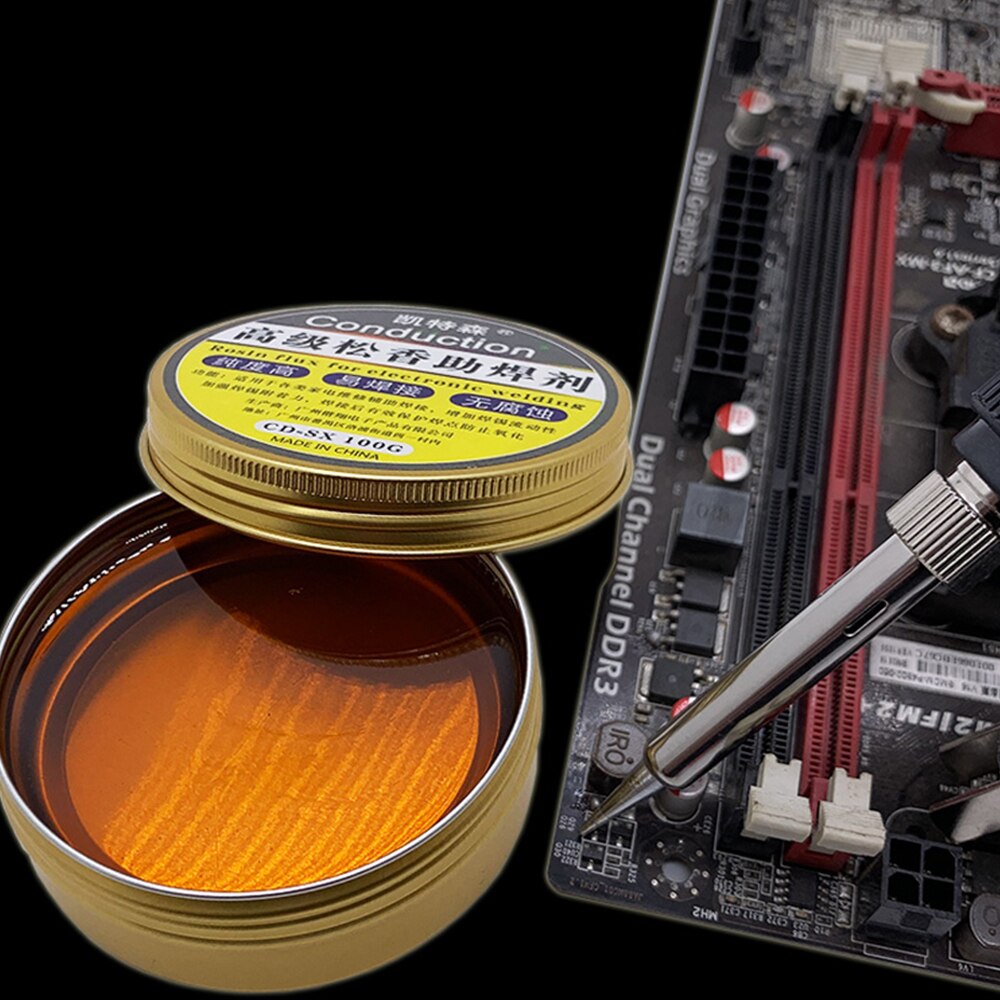 Hot Selling 50G High Purity Solid Rosin Solder Paste Flux Paste Soldering Tin Material Paste Repair Rosin Soldering Gel Tool For Welding