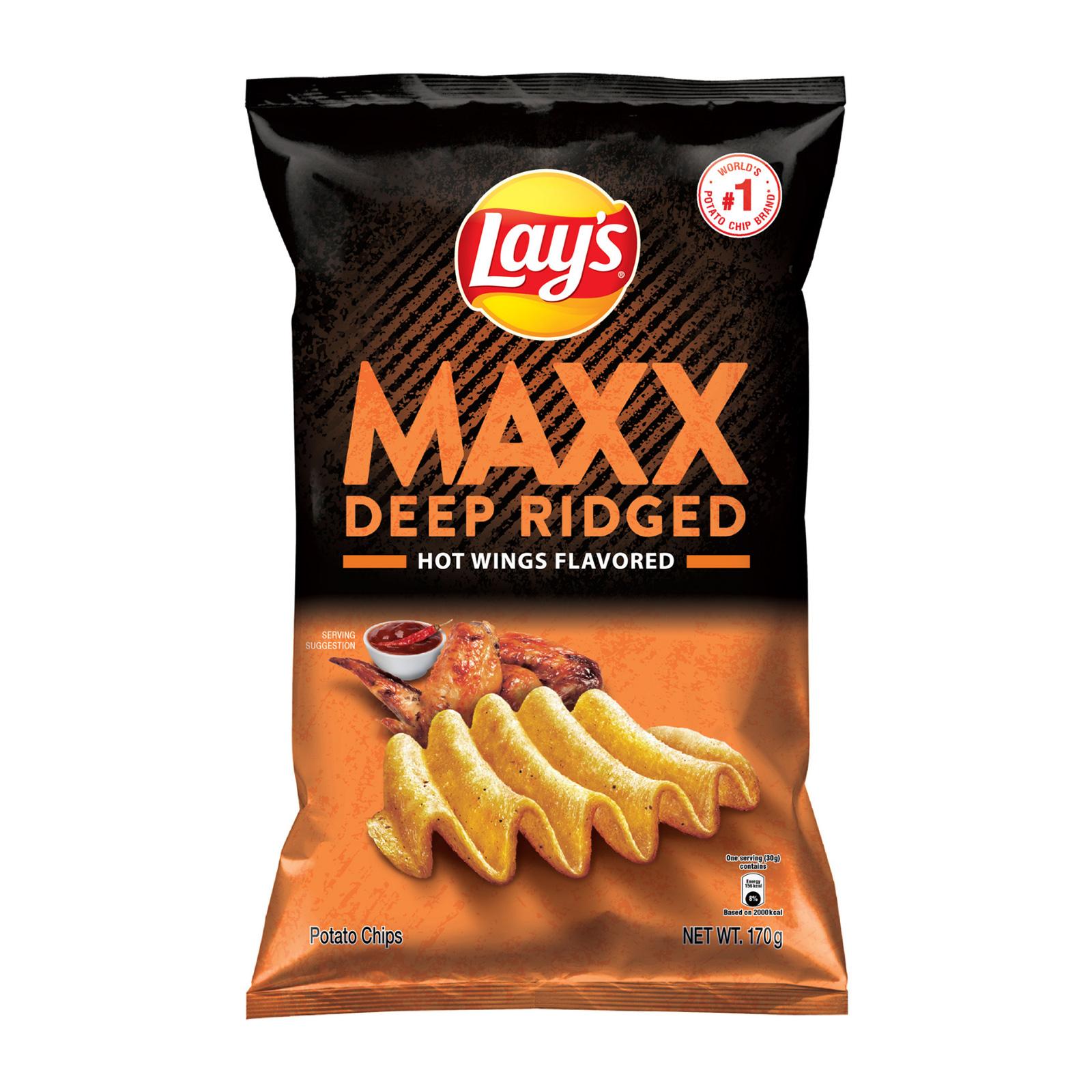 Lay's Maxx Hot Wings Potato Chips Snacks 170g | Lazada Singapore