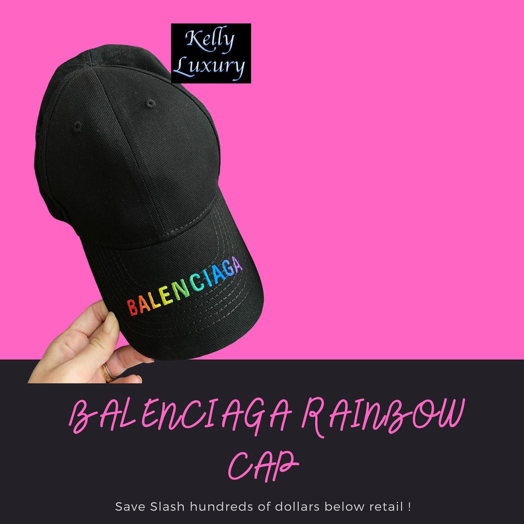 Balenciaga rainbow cap 564206 410B7 