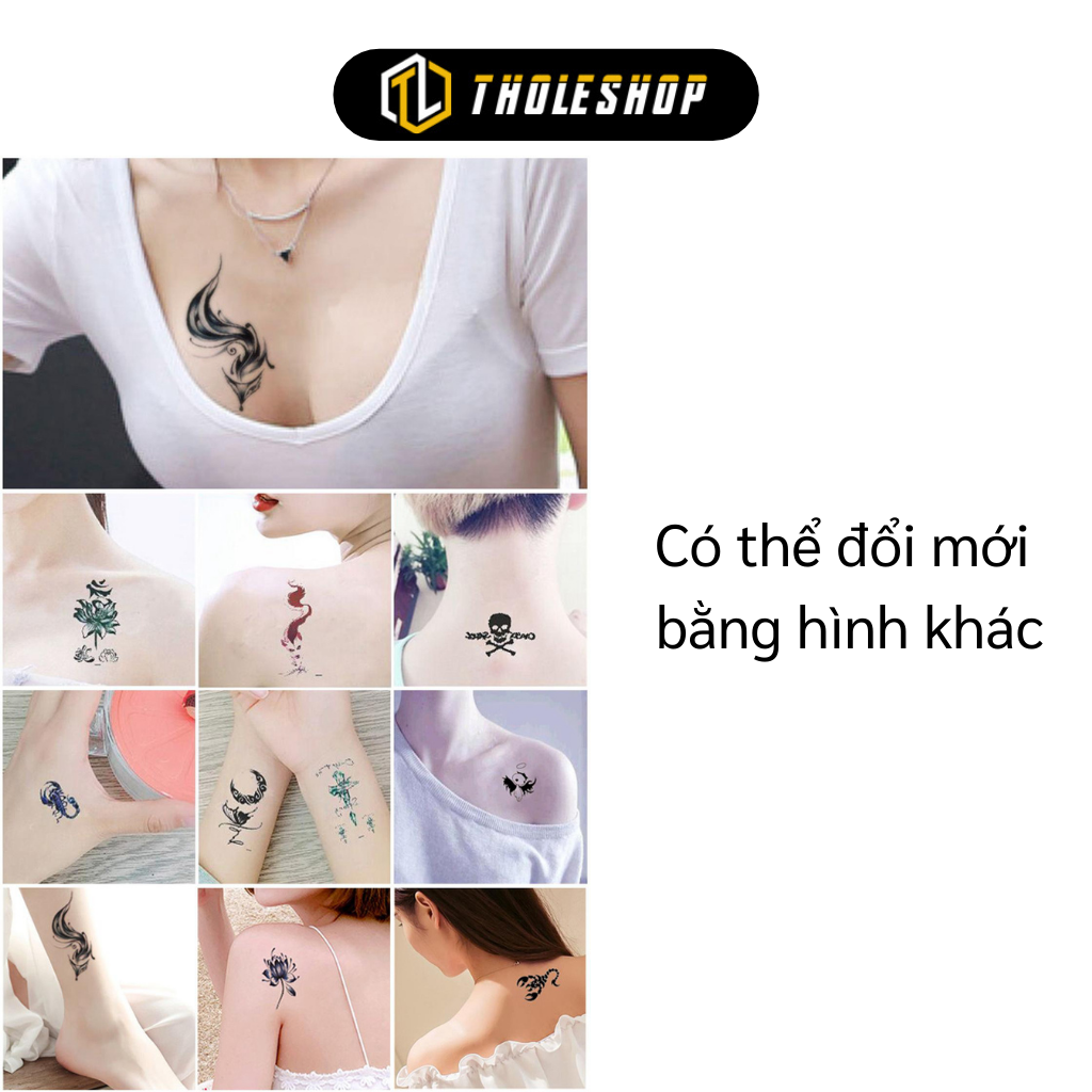 Hình Xăm Dán Tattoo Kín Tay Họa Tiết TQB-229