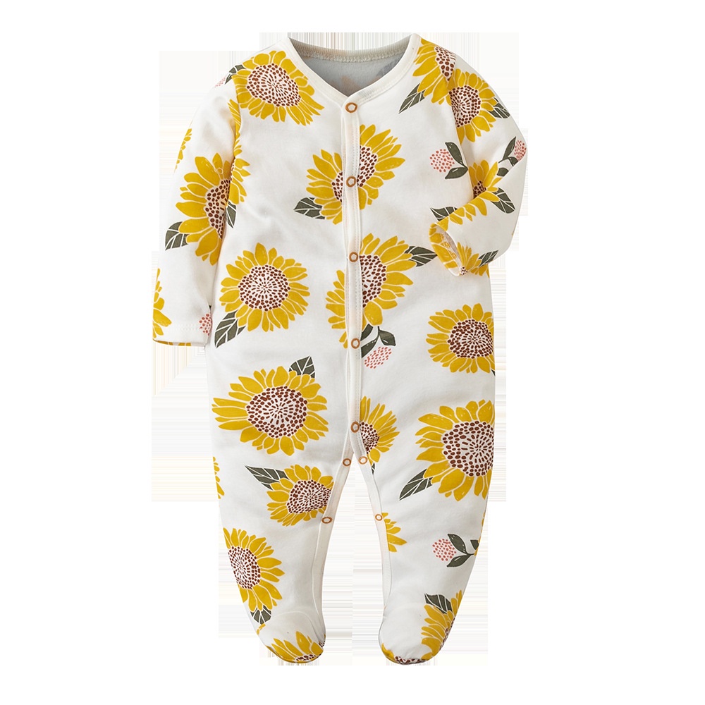 Newborn Long Sleeve Girls Baby Bodysuit Men's Bodysuit Summer Pajamas Baby Children's Clothing