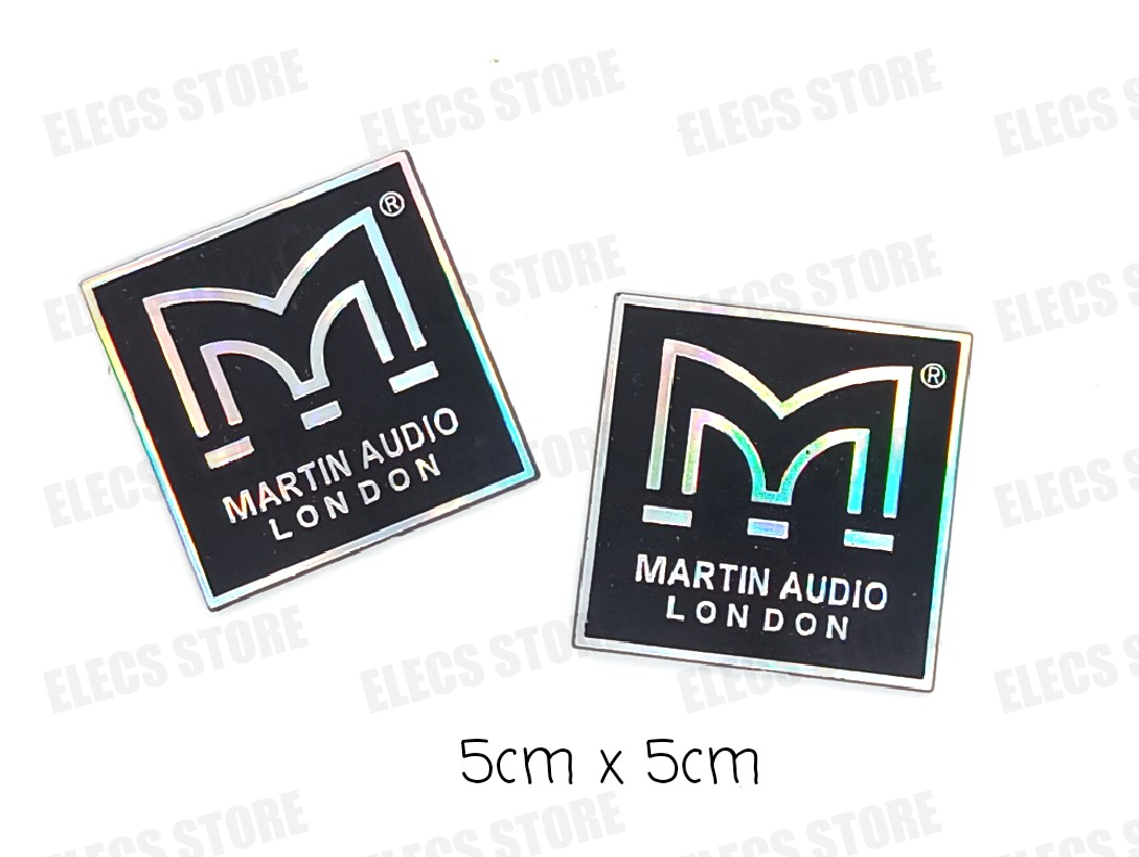 Bộ 2 Tem Loa, Nhãn Mác Dán Thùng Loa, Thùng Sub MARTIN
