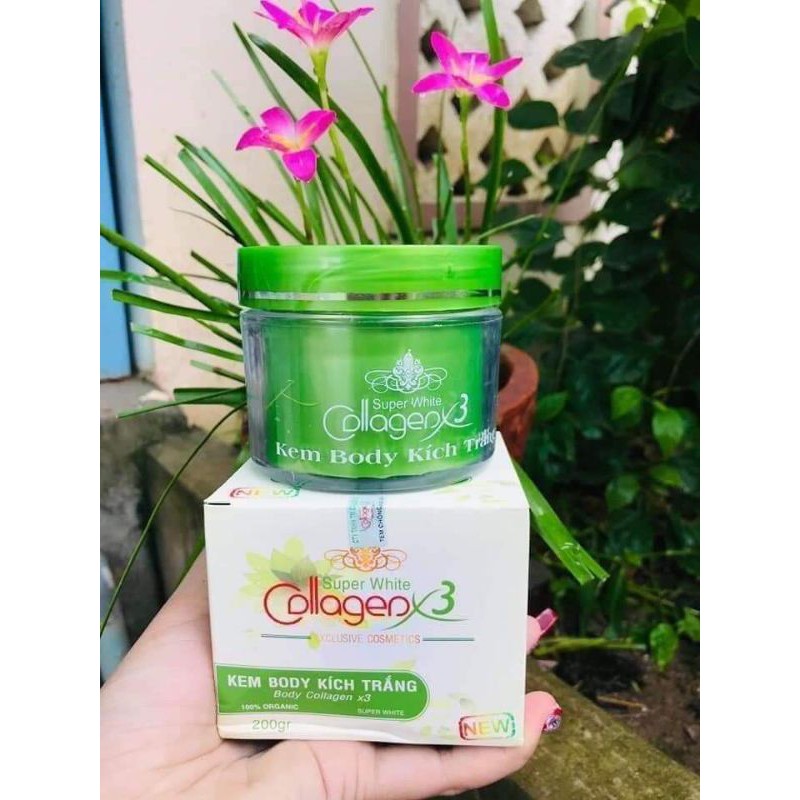 Kem collagen X3 xanh