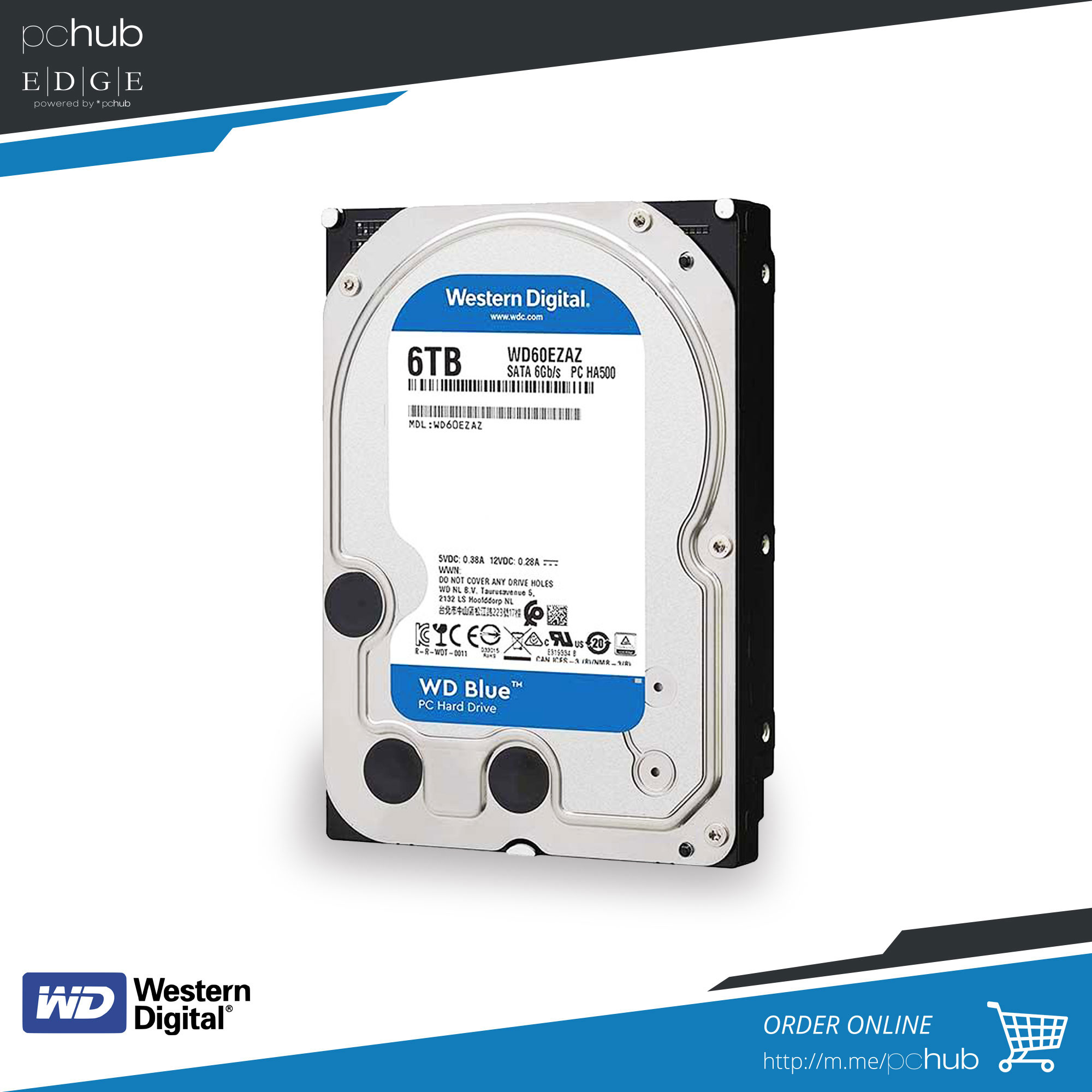 Western Digital WD60EZAZ 6TB 2点セット 【公式通販】