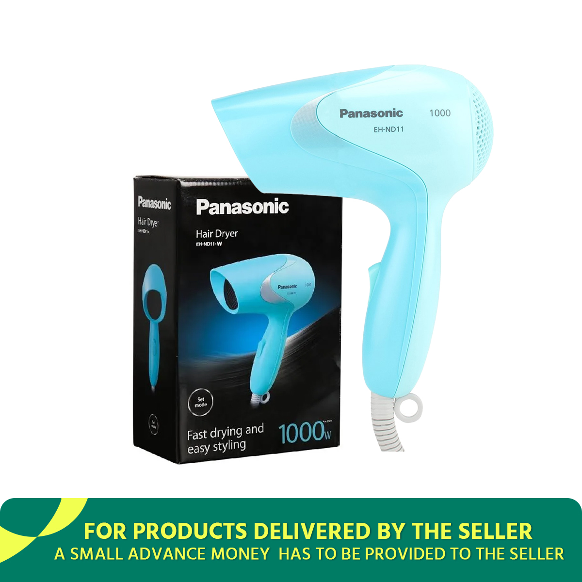 Panasonic EH-ND11 Compact Hair Dryer for Fast Drying for Women
