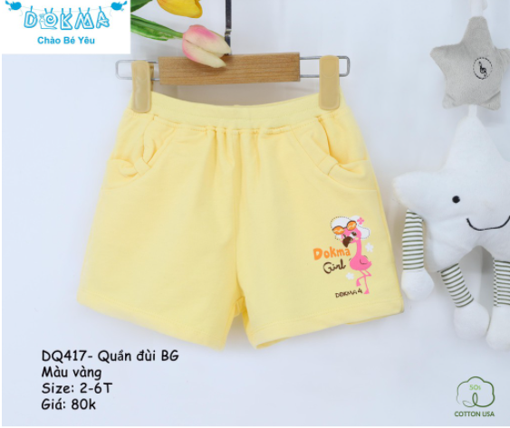 Quần đùi Dokma bé gái
