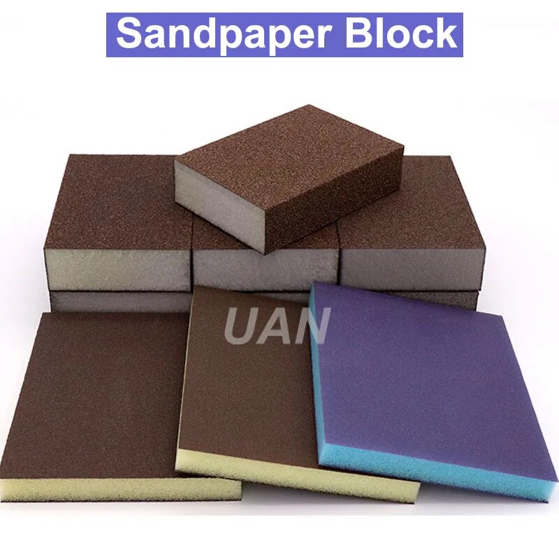 Urann High Quality Double Side Polishing Sponge Sandpaper/sandpaper