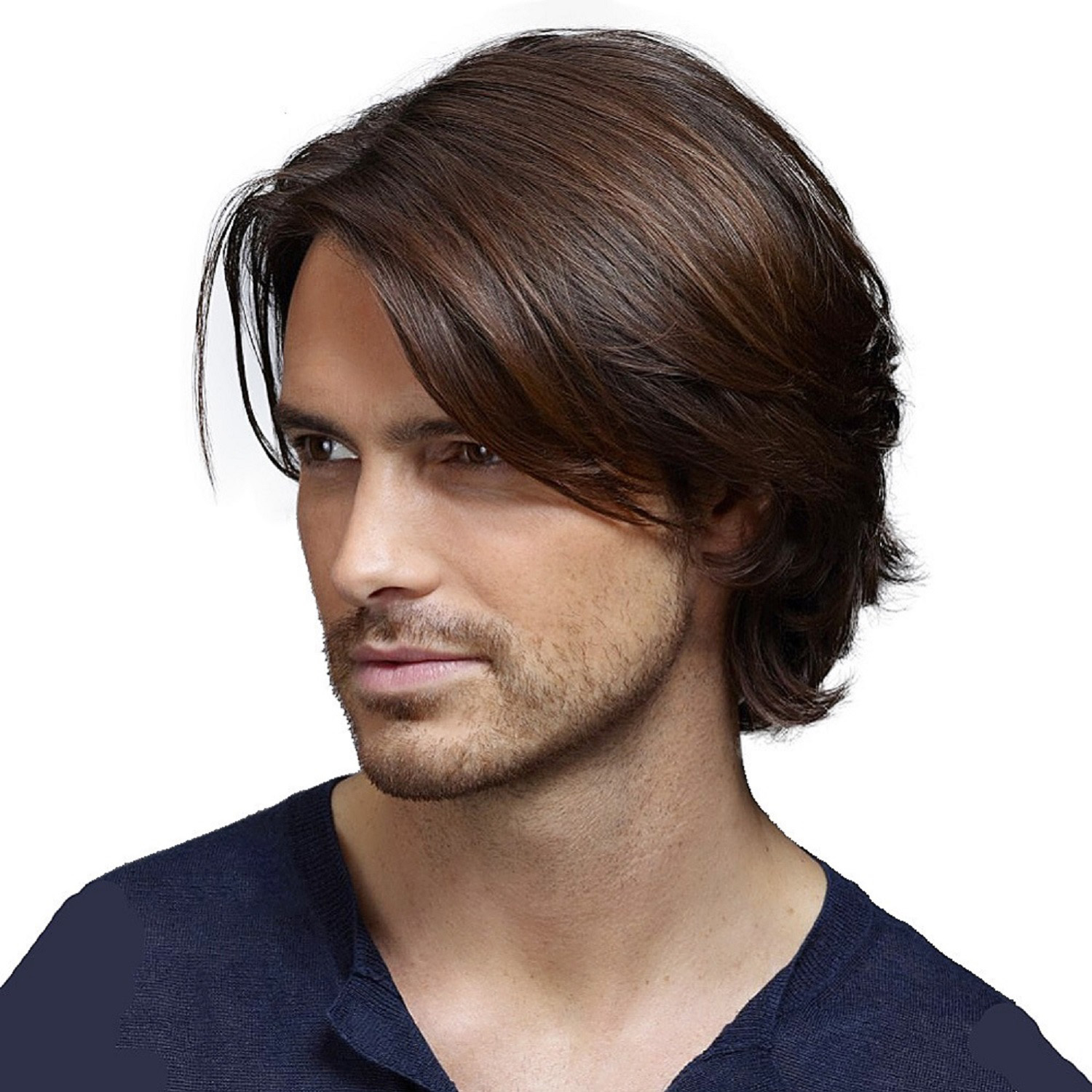 Headgear Middle-aged Men's Brown Short Hair Short Straight Hair Partial Wig  | Lazada PH