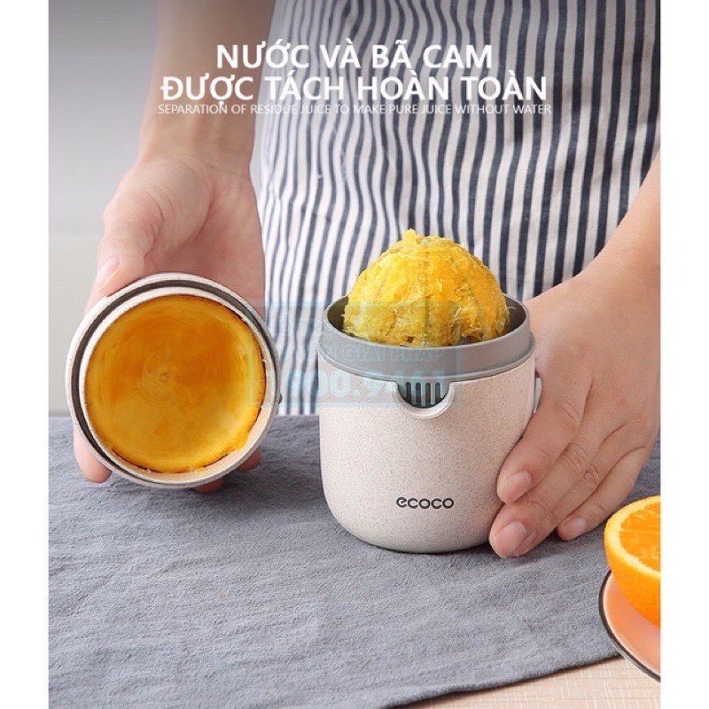 Dụng cụ vắt cam ép hoa quả chất liệ lúa mạch cao cấp ECOCO E1703