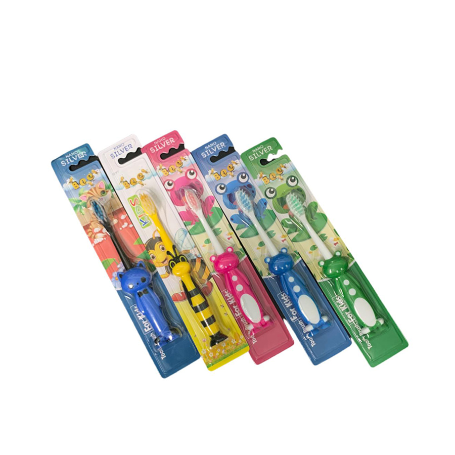 [HCM]Bee Frog - Nano silver - Bàn chải đánh răng trẻ em nhập khẩu Hàn Quốc