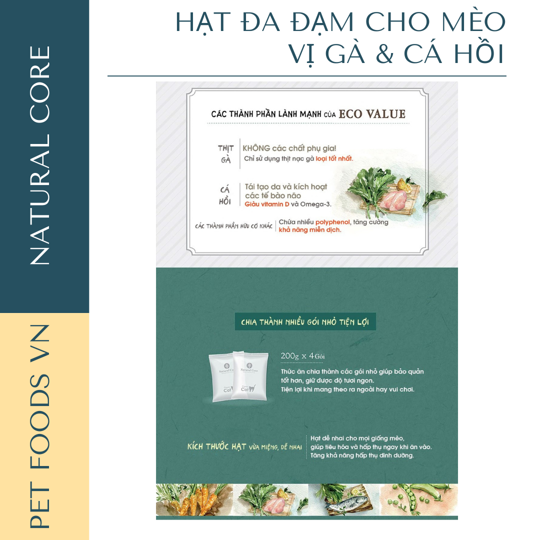 Hạt đa đạm cho mèo NATURAL CORE ECO C1