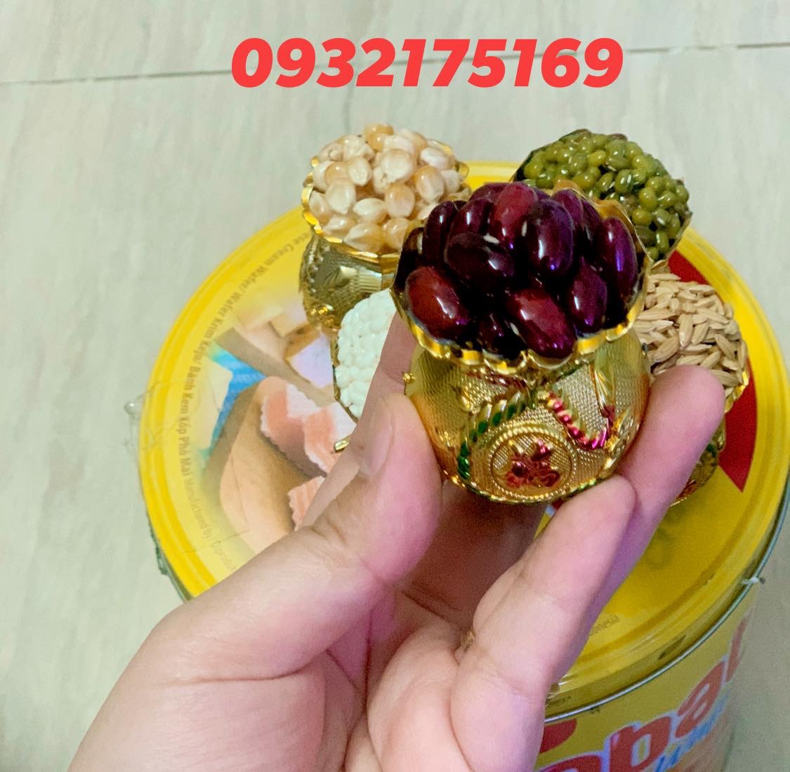 Combo túi ngũ đậu vàng chiêu tài hút lộc