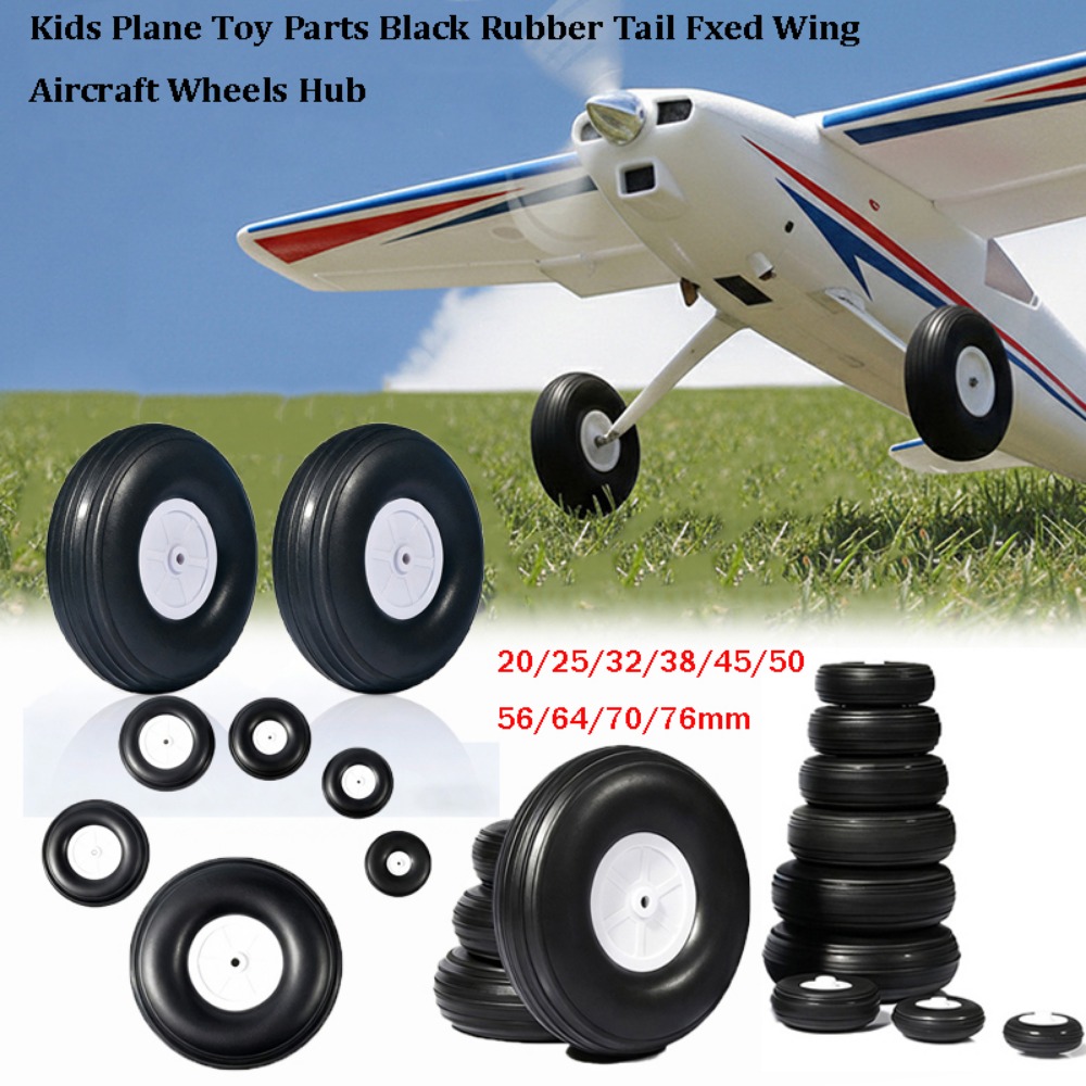 New%20Black%20Kids%20Plane%20Toy%20Parts%20Rubber%200.75"%20-%205"%20Inch%20Tail%20Fxed%20Wing%20Aircraft%20Wheels%20Hub%20Model%20Aircraft%20Landing%20Gear%20Wheels%20For%20RC%20Airplane%20Replacement%20-%20Image%203