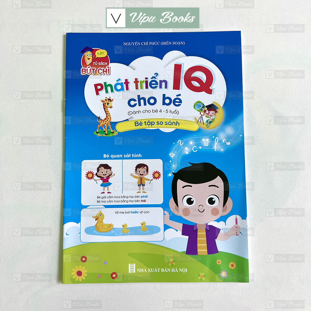 Sách - Phát Triển IQ Cho Bé - Dành Cho Bé 4-5 Tuổi (Túi 8 Cuốn)