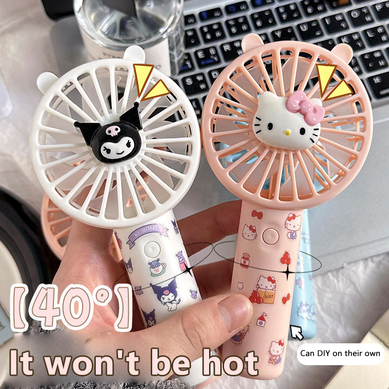 Mini%20Fan%20Cartoon%20Cinnamoroll%20Hello%20Kitty%20Kuromi%20Melody%20Handheld%20Fan%20DIY%20Sticker%20BANGCHEN%20-%20Image%203