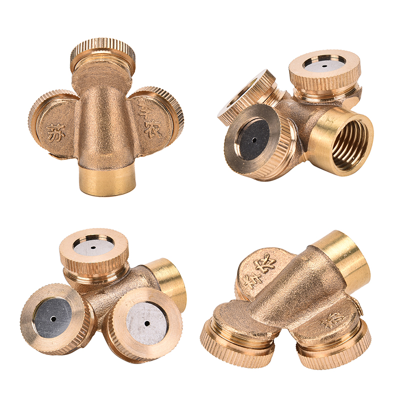 Rayua Adjustable Brass Spray Misting Nozzle Garden Sprinklers Irrigation Fitting