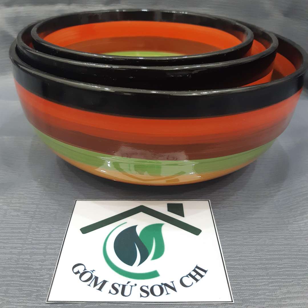 Tô gốm sứ cầu vòng ăn cơm, canh, soup (có 3 size)