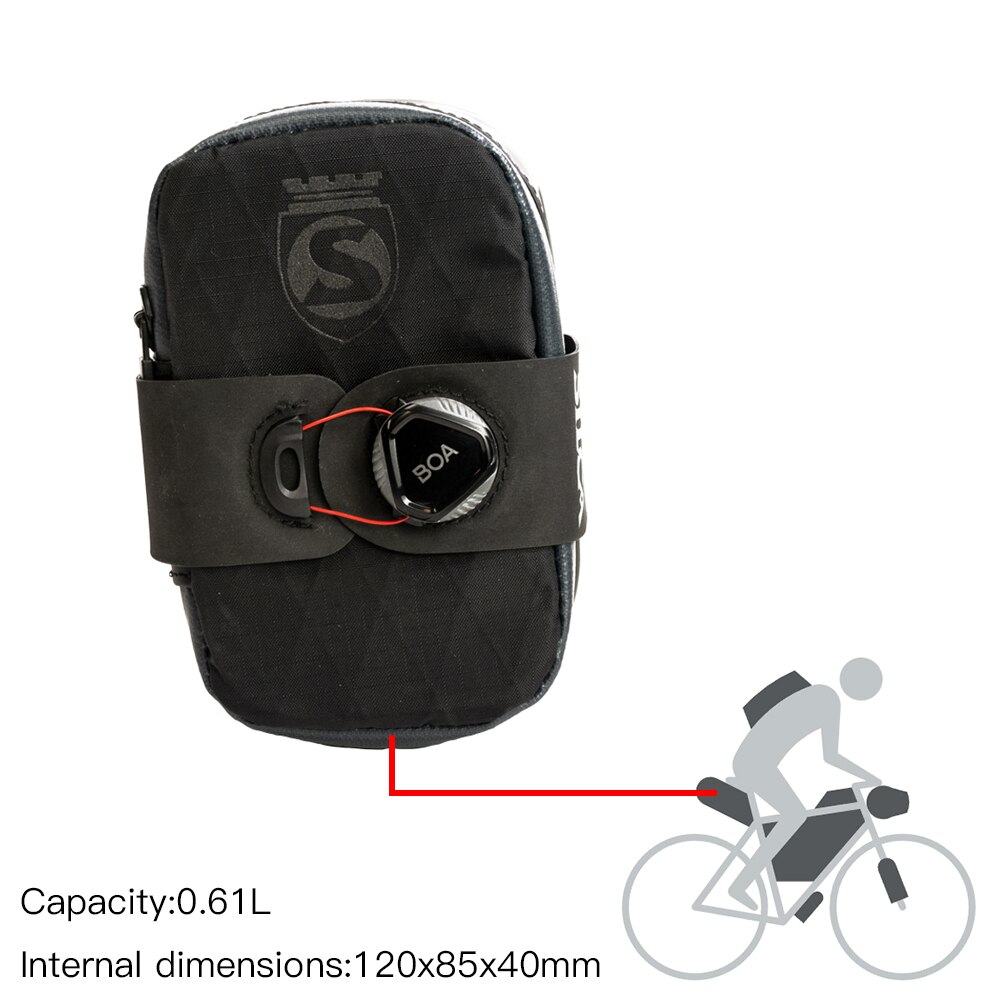 Silca BOA MATTONE Waterproof YKK Zipper Frame bag Saddle bag Top Tube