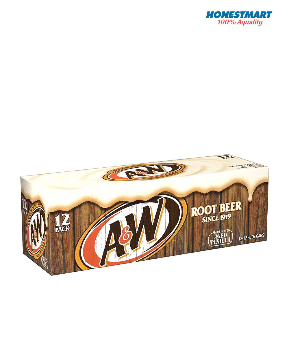 Nước ngọt xá xị A&W Root Beer 354ml x12