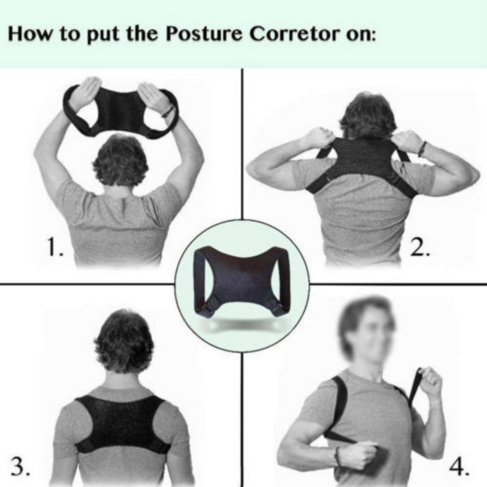 Spine Posture Corrector Back Support Belt Shoulder Bandage Back Spine  Posture Correction Humpback Band Corrector Pain Relief