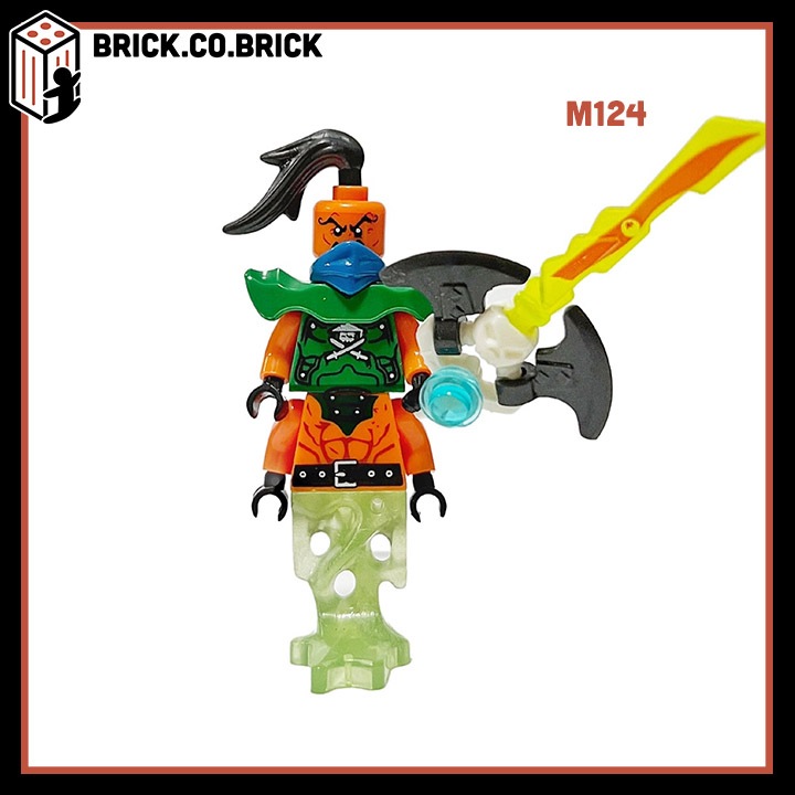 Ninja đồ chơi lắp ráp nhân vật ninja mô hình nhân vật làng lá mới m123-m130