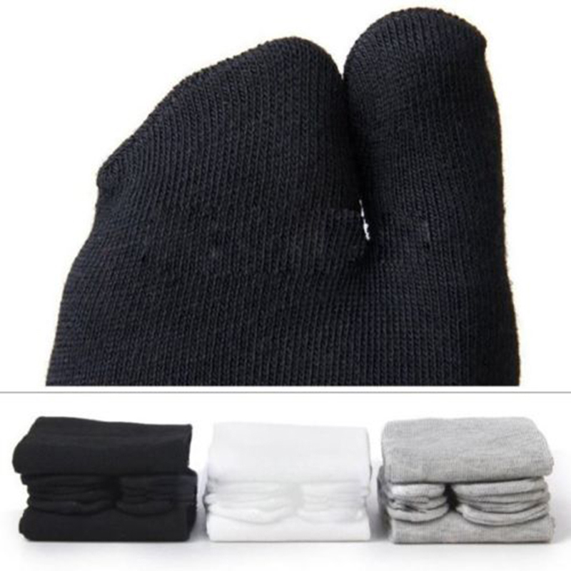 1Pairs Unisex Tabi Socks Comfy Two Toe Japanese Kimono Flip Flop Fiber Socks. 