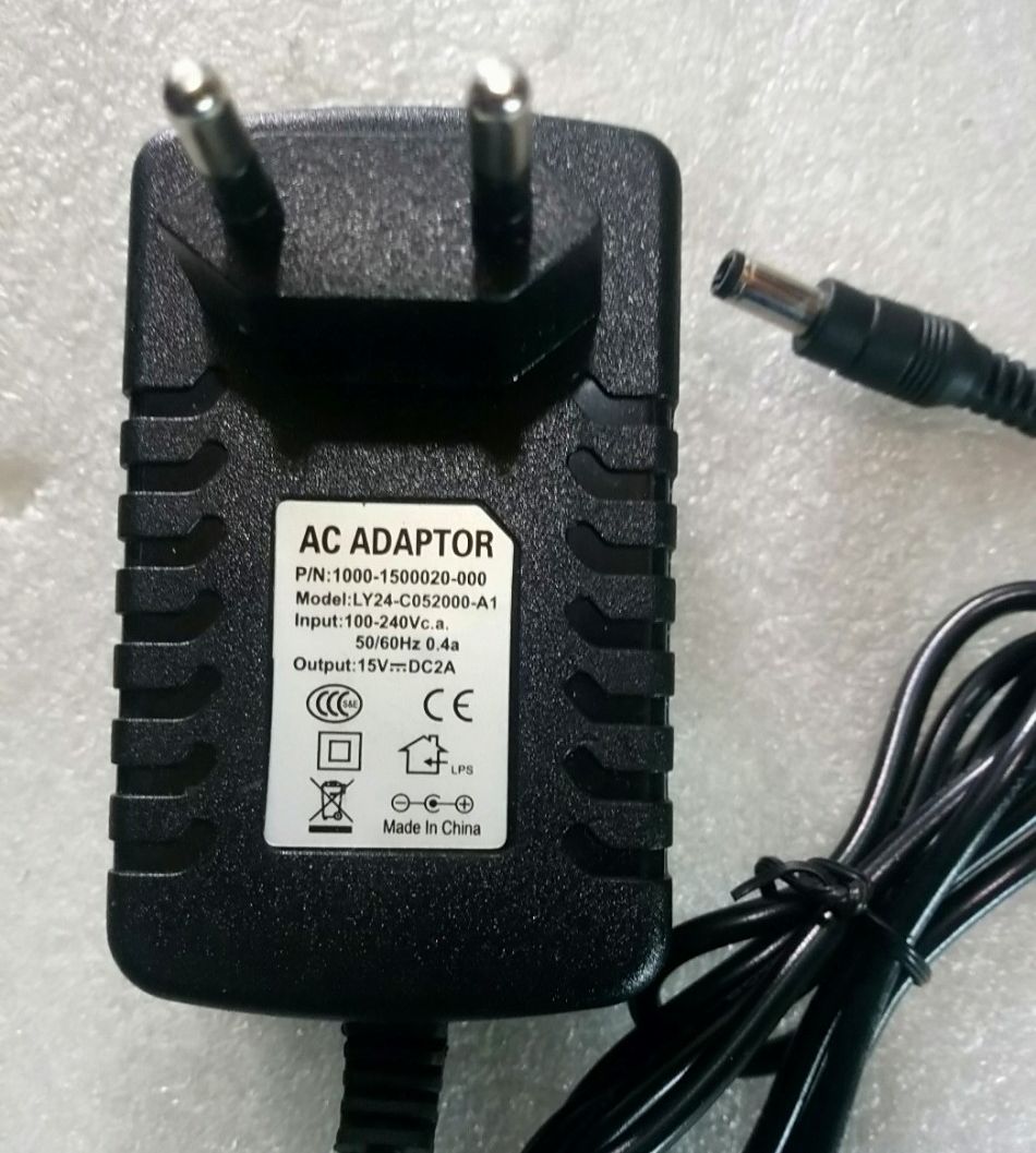 Adapter DC 15V - 2A (Đầu cắm Lớn 5.5mm X 2.1--2.5mm)