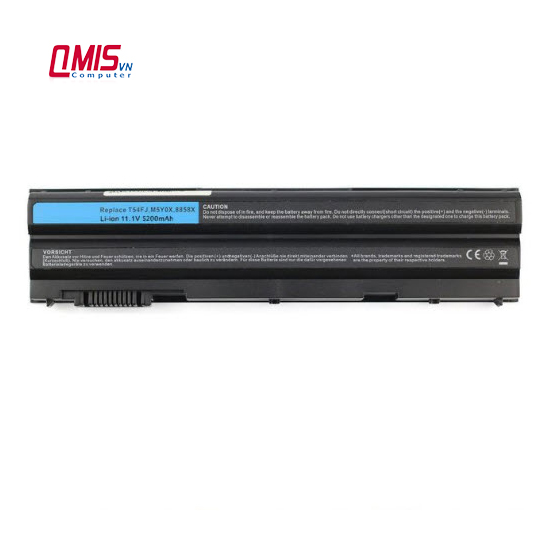 Pin laptop Dell Latitude E5420 E5430 E5520 E5530 E6420 E6420 E6430 E6440 E6520 E6530 E6540, Vostro 3460 3560, Inspiron 14R Turbo 5420 5520 5525 5720 7420 7520 7720 P33G, Audi A4, A5, S5 -  E5420 E6420 T54FJ (ZIN) - 6 CELL