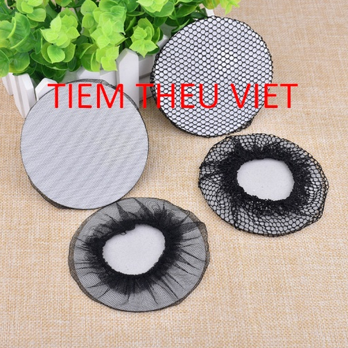Búi Tóc Lưới Tiệm Thêu Việt Chụp Lưới Phụ Kiện Tóc
