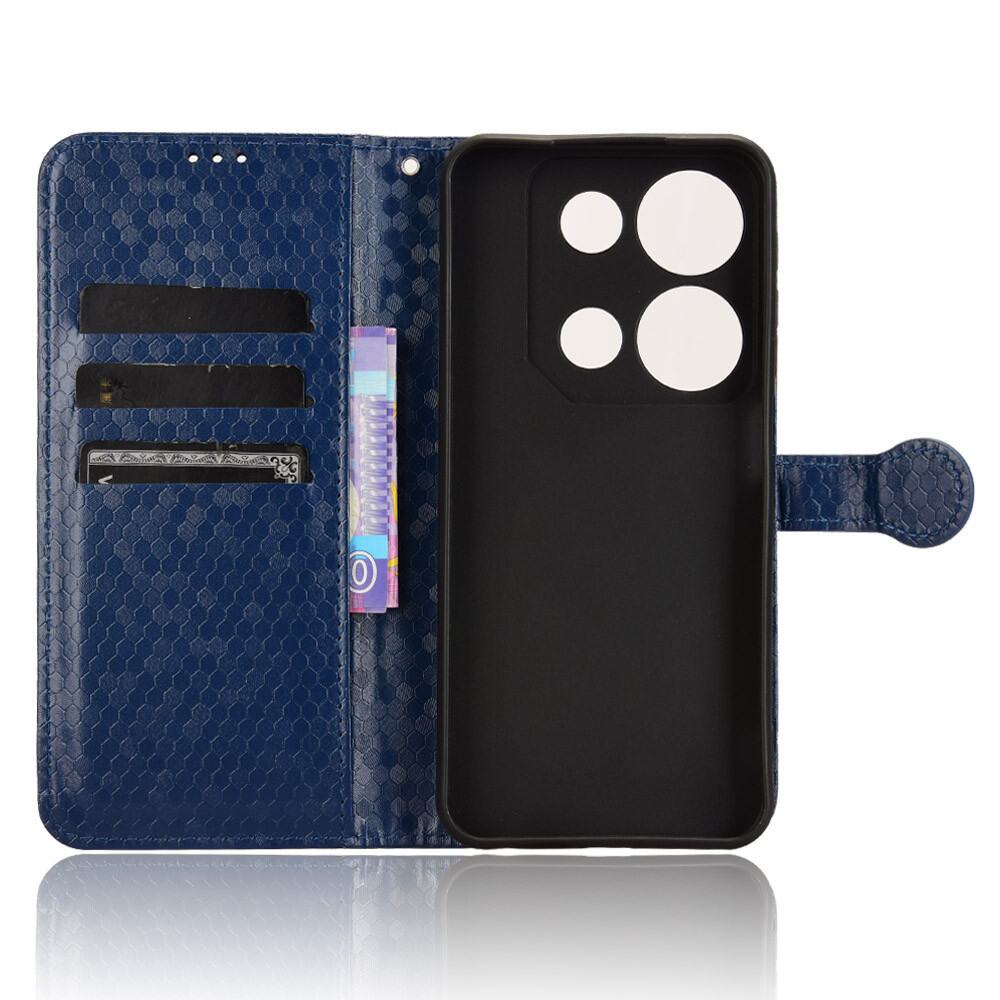 lthmy for Itel P65 4G P671L Phone Case Flip Wallet PU Leather Casing Shockproof Bracket Back Cover. 