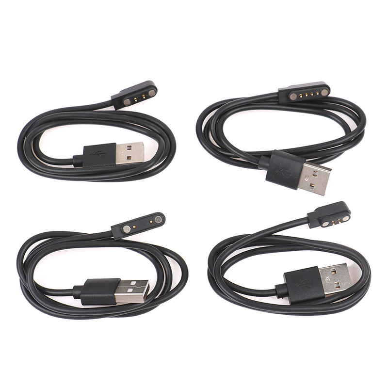 Universal Smart Watch Charger Cord Magnetic Charging Cable 2 Pin 4 Pin USB Charger For Smart Watch 7.62mm 2.54mm 4mm Charging Cable MENGYU. 