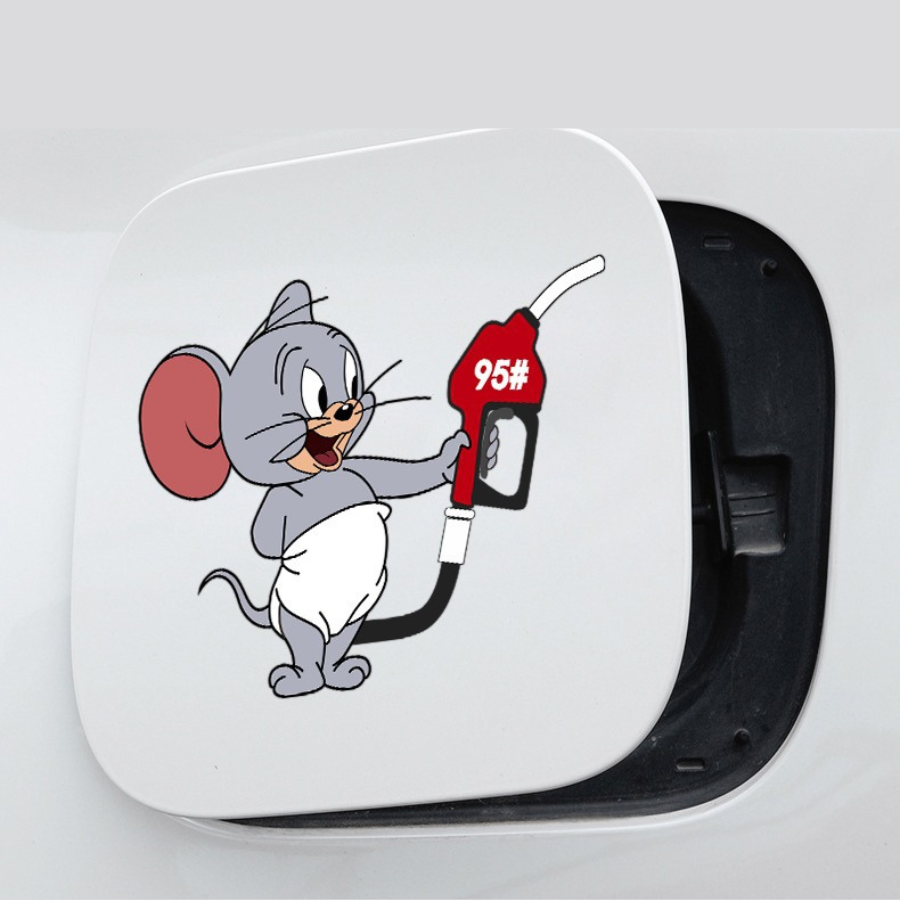 Decal Dán Xe nắp bình xăng Jerry