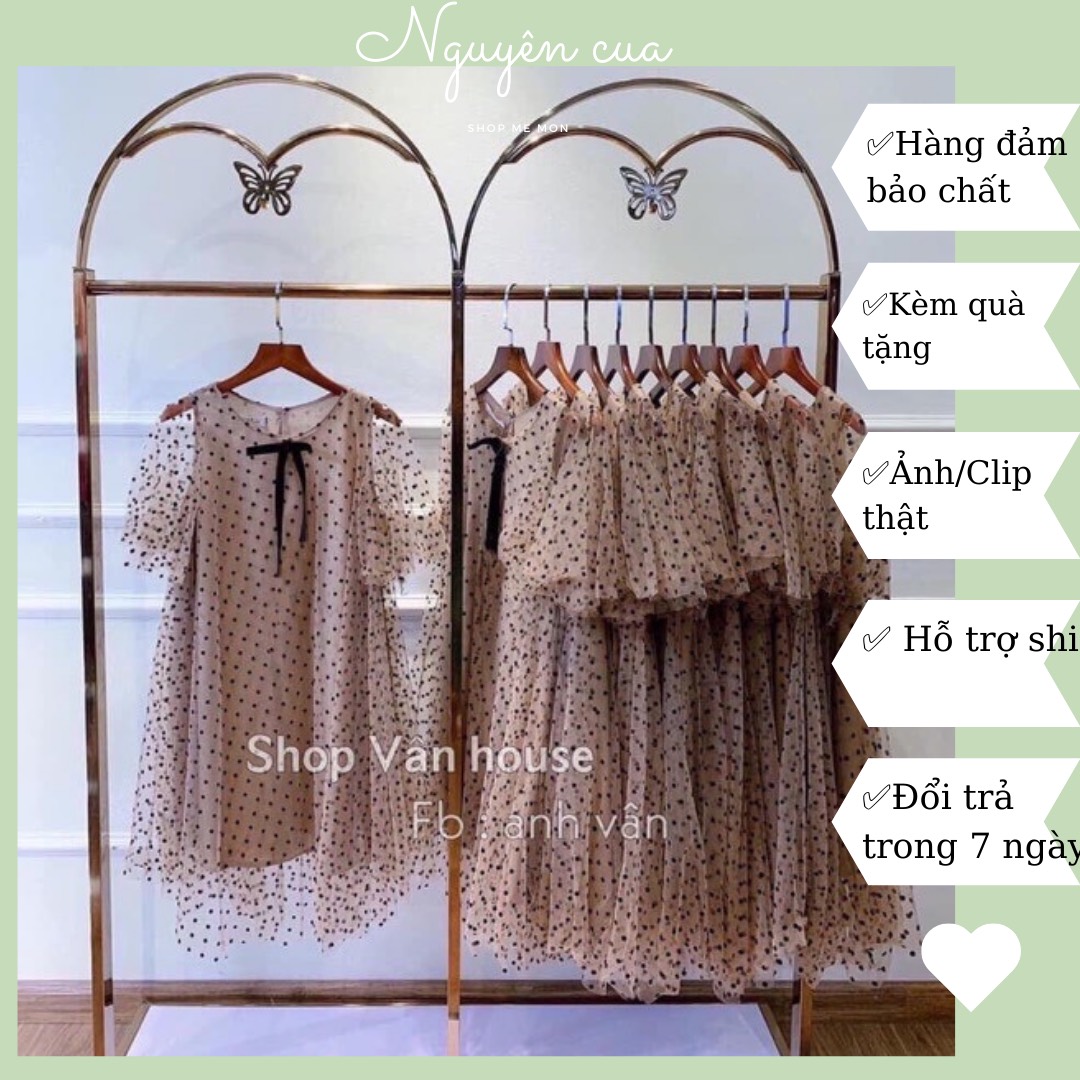 Đầm Bầu Babydoll Chấm Bi Cực Xinh