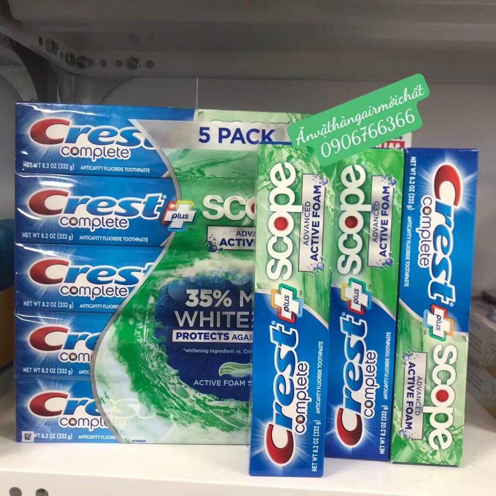 Crest Complete Scope Toothpaste Usa - Tube 232 Grams