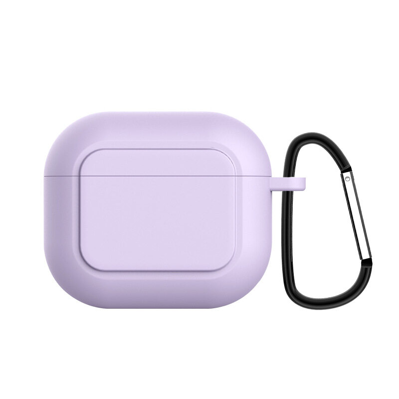 【Trail Blazers】Soft Silicone Case Compatible with Apple Airpods 3 Charging Box Case Protector Covers with Anti-lost Buckle for Airpod3 Air Pods 3