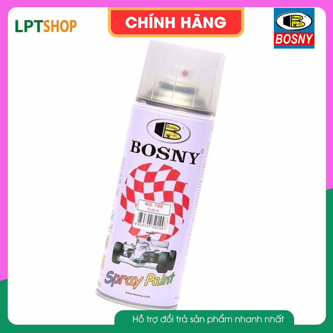 Sơn xịt bóng mờ, bóng trong Bosny 191/190 (Bonsy Spray)