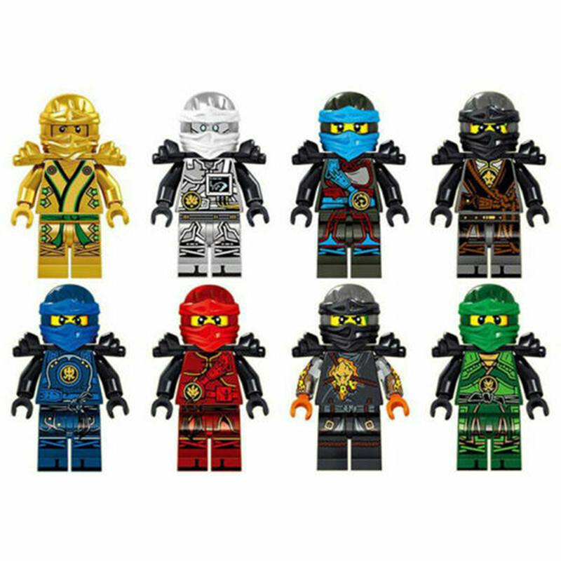 Mouca Bộ Mô tô 8stk Ninjago mô hình nhỏ Ninja Mini Đồ chơi khối lắp ghép LEGO